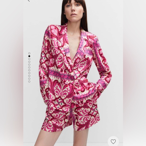 NWT Mango satin shorts suit - Picture 2 of 9